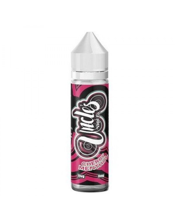 CHERRY MENTHOL E LIQUID BY UNCLES VAPE CO 50ML 70V...