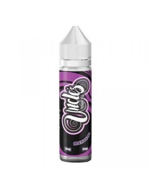 MENTHOL E LIQUID BY UNCLES VAPE CO 50ML 70VG