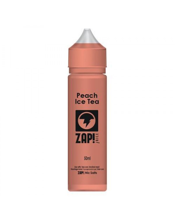 PEACH ICE TEA E LIQUID BY ZAP! JUICE 50ML 70VG