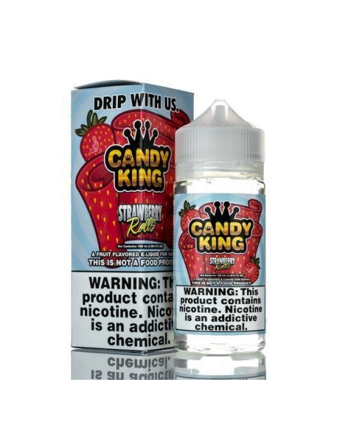 STRAWBERRY ROLLS E LIQUID BY CANDY KING 100ML 70VG