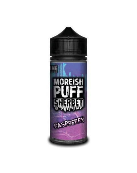 RASPBERRY E LIQUID BY MOREISH PUFF - SHERBET 100ML 70VG