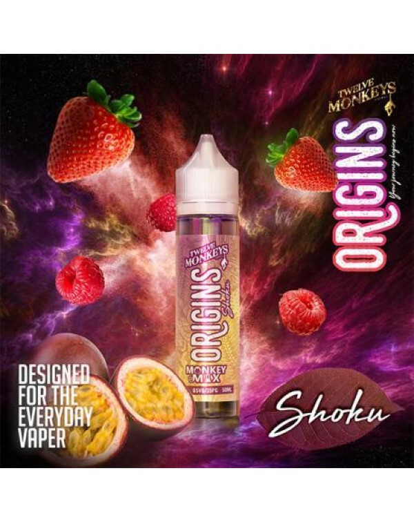 SHOKU ORIGINS E LIQUID BY 12 MONKEYS 50ML 65VG