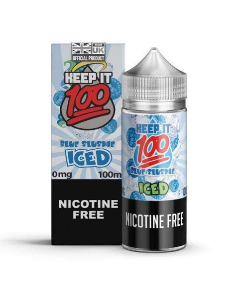 BLUE SLUSHIE ICED E LIQUID BY KEEP IT 100 100ML 70VG