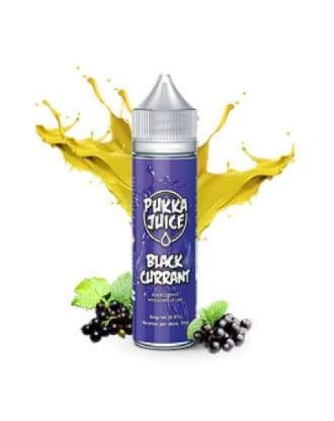 BLACKCURRANT E LIQUID BY PUKKA JUICE 50ML 70VG