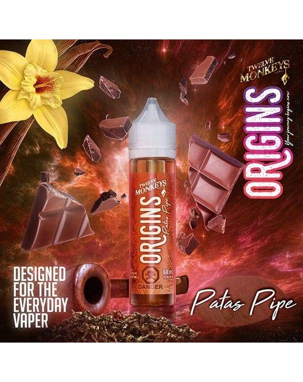 PATAS PIPE ORIGINS E LIQUID BY 12 MONKEYS 50ML 65V...