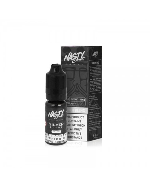 SILVER BLEND NICOTINE SALT E-LIQUID BY NASTY SALT