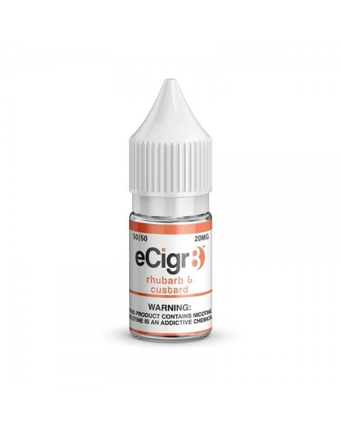 RHUBARB & CUSTARD NICOTINE SALT E-LIQUID BY ECIGR8 Nic Salts, Brand_ECIGR8 Salts