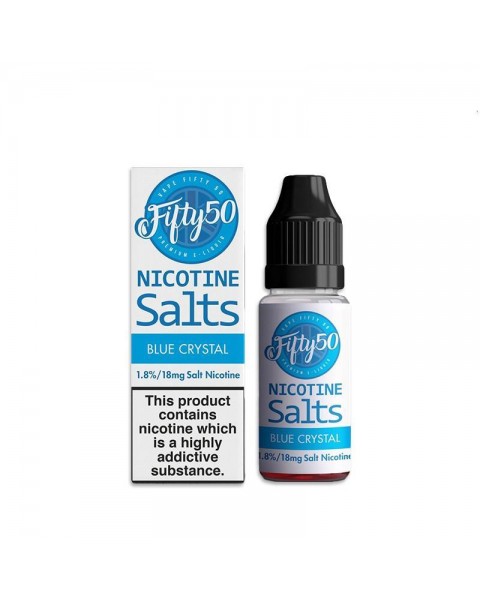 BLUE CRYSTAL NICOTINE SALT E-LIQUID BY FIFTY50 SALTS