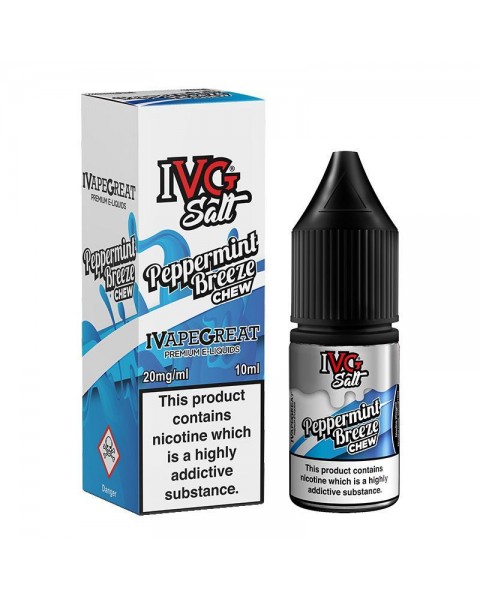 PEPPERMINT BREEZE CHEW NICOTINE SALT E-LIQUID BY I VG SALT