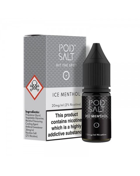 ICE MENTHOL NICOTINE SALT E-LIQUID BY POD SALT CORE RANGE