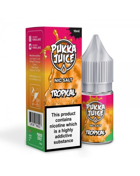 TROPICAL BY PUKKA JUICE NIC SALT E-LIQUID