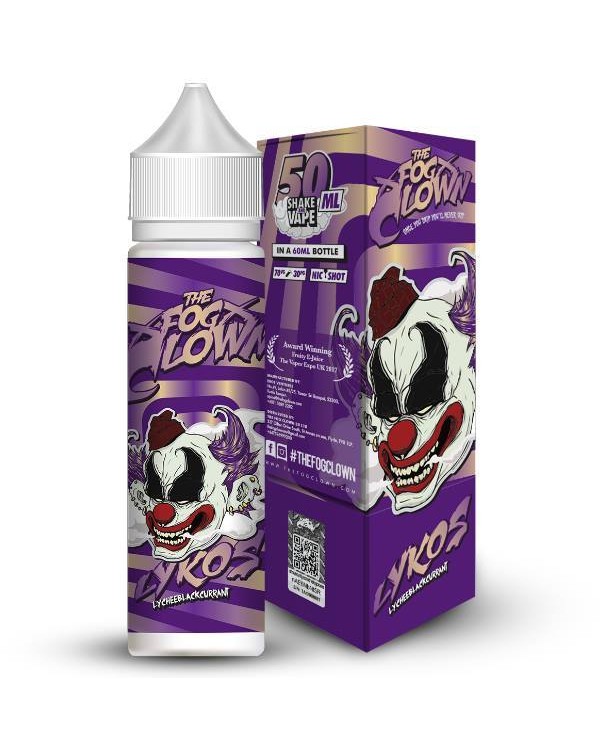 LYKOS E LIQUID BY FOG CLOWN 50ML 70VG