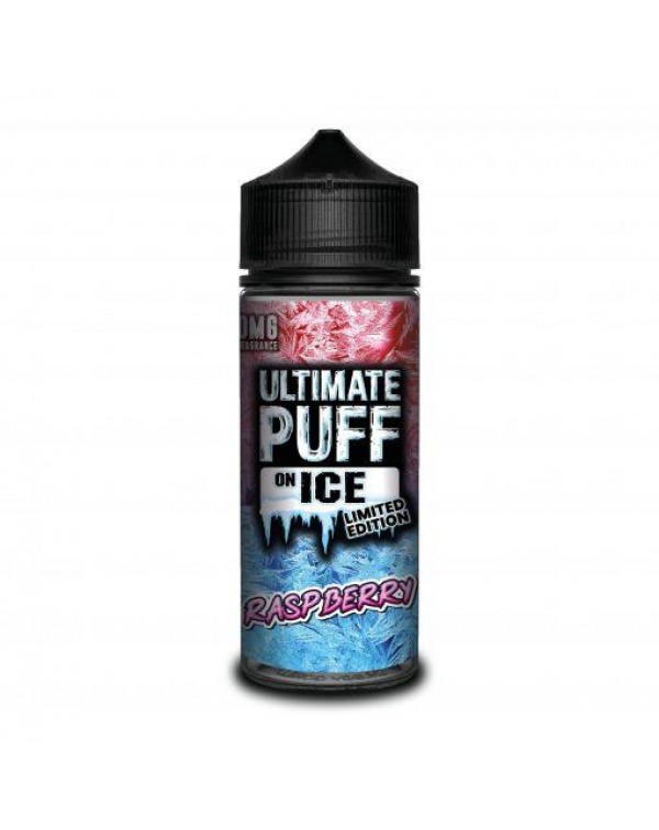 RASPBERRY E LIQUID BY ULTIMATE PUFF ON ICE 100ML 7...