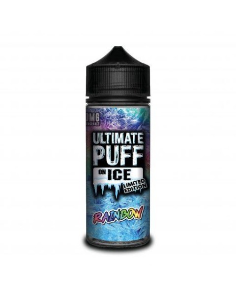 RAINBOW E LIQUID BY ULTIMATE PUFF ON ICE 100ML 70VG