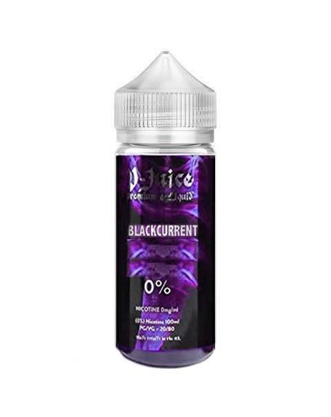 BLACKCURRANT E LIQUID BY V JUICE 100ML 80VG