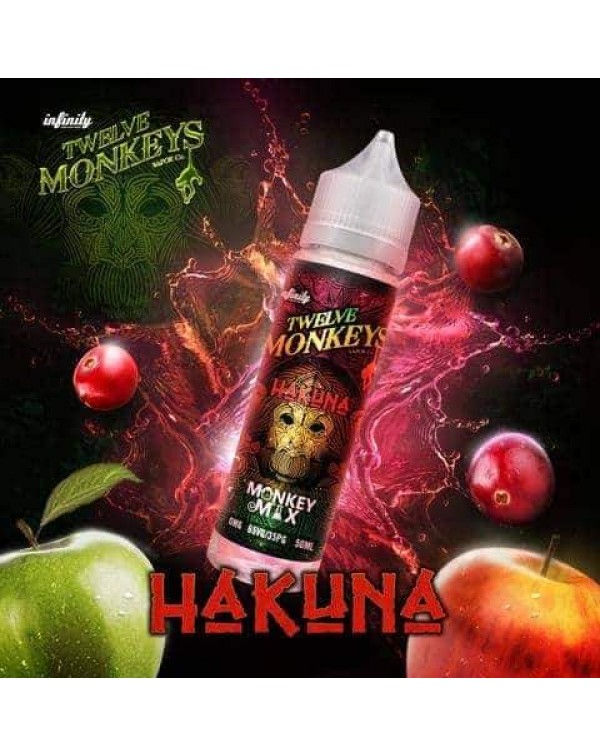 HAKUNA E LIQUID BY 12 MONKEYS 50ML 65VG