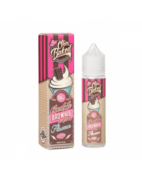 CHOCOLATE BROWNIE ICE CREAM E LIQUID BY OHM BAKED 50ML 70VG