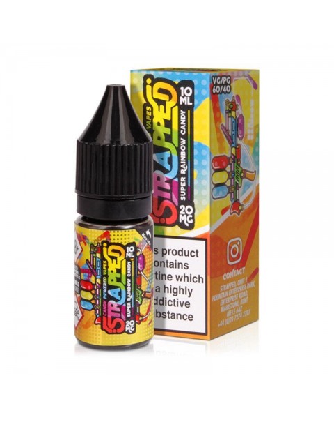 SUPER RAINBOW CANDY NIC SALT E-LIQUID BY STRAPPED