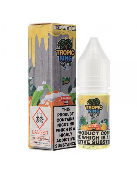 MAUI MANGO ICED NICOTINE SALT E-LIQUID BY TROPIC KING ON SALT