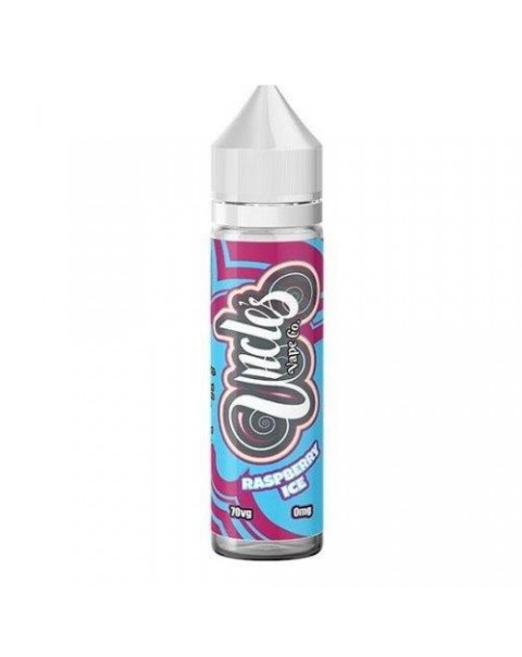 RASPBERRY SLUSH E LIQUID BY UNCLES VAPE CO 50ML 70VG