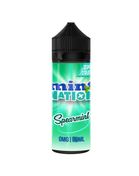 SPEARMINT E LIQUID BY MINT NATION 100ML 70VG