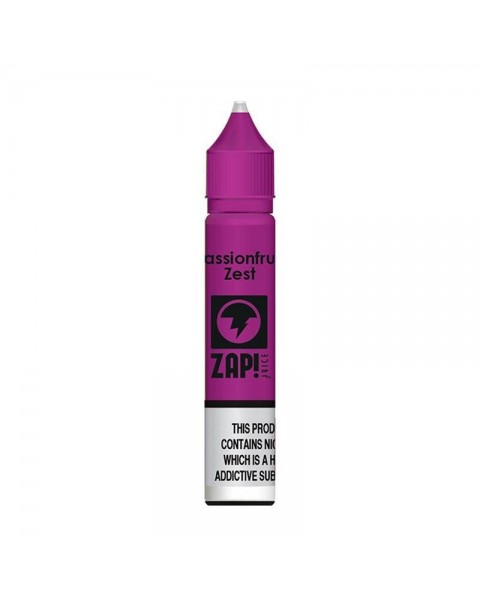 PASSIONFRUIT ZEST NICOTINE SALT E-LIQUID BY ZAP!