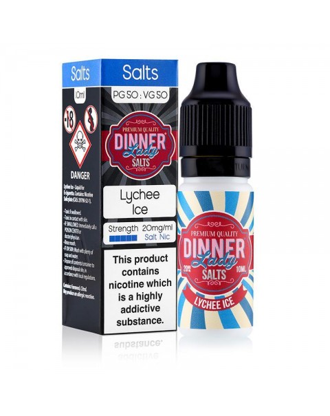 LYCHEE ICE NICOTINE SALT E-LIQUID BY DINNER LADY SALTS