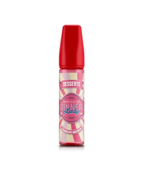 STRAWBERRY MACAROON E LIQUID BY DINNER LADY - DESSERTS 50ML 70VG