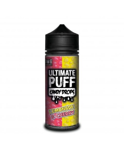 LEMONADE & CHERRY E LIQUID BY ULTIMATE PUFF CANDY DROPS 100ML 70VG