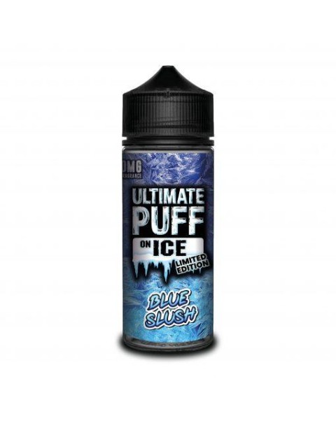 BLUE SLUSH E LIQUID BY ULTIMATE PUFF ON ICE 100ML 70VG