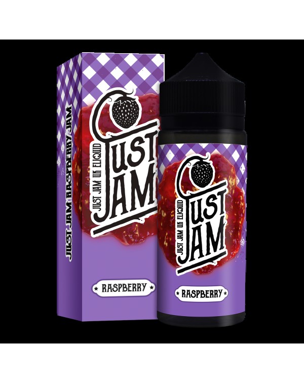 RASPBERRY E LIQUID BY JUST JAM 100ML 80VG