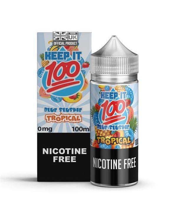 BLUE SLUSHIE TROPICAL E LIQUID BY KEEP IT 100 100M...