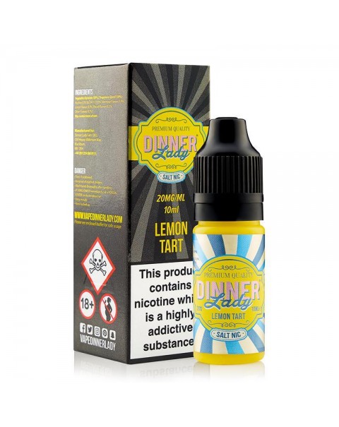 LEMON TART NICOTINE SALT E-LIQUID BY DINNER LADY SALTS